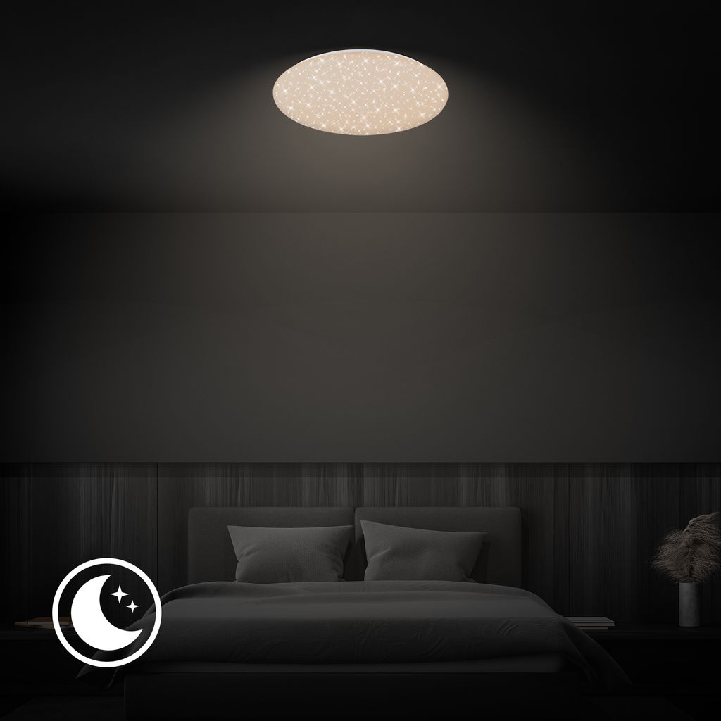 LED Deckenlampe Deckenleuchte Dimmbar Fernbedienung CCT Wohnzimmer Ultra hell 6