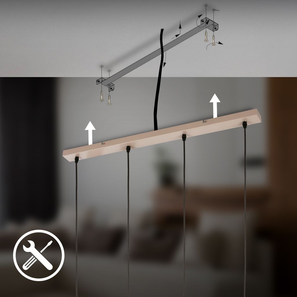 Ida Pendelleuchte - GU10 Fassung, max. 9W, Höhenverstellbar, Beige
