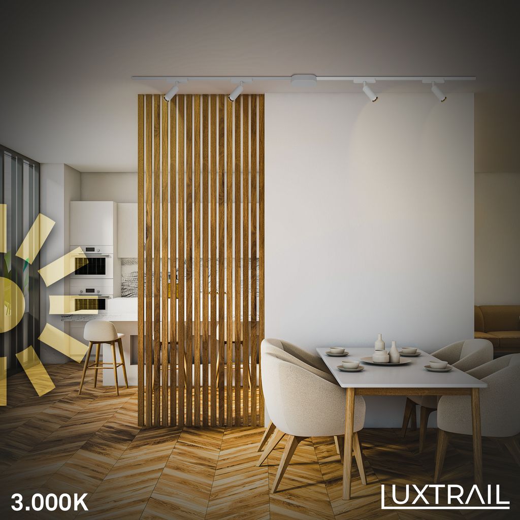 Briloner Luxtrail Schienensystem, Erweiterungsset, 2x LED Spots, Weiß