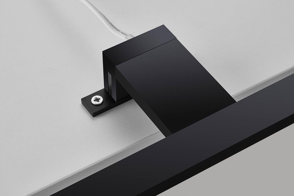 LED Spiegelleuchte Spiegellampe IP44 5 W schwarz Metall-Kunststoff Briloner 5