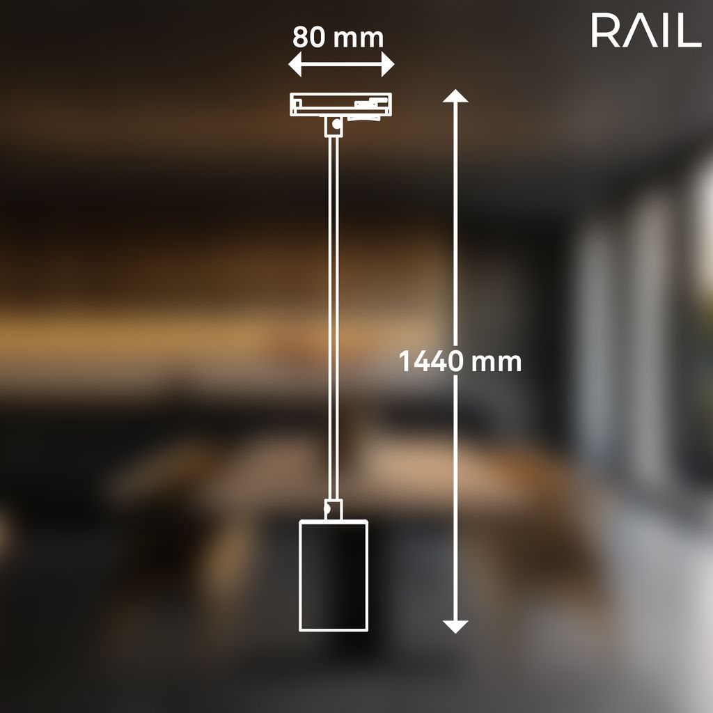 Briloner Rail railsysteem, pendelverlichting, accessoires, zwart