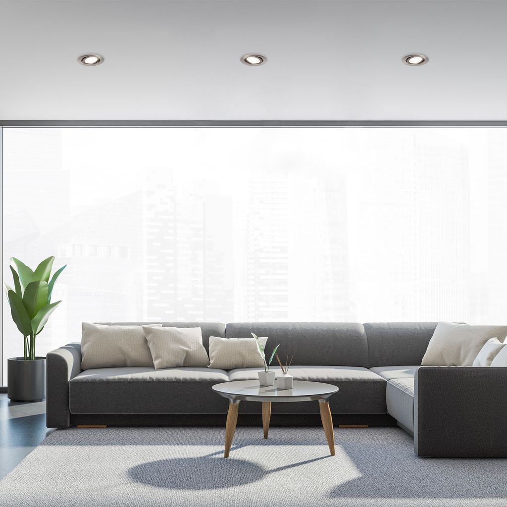 LED Einbauleuchten 3er Set schwenkbar IP23 7W silber Kunststoff Briloner 1