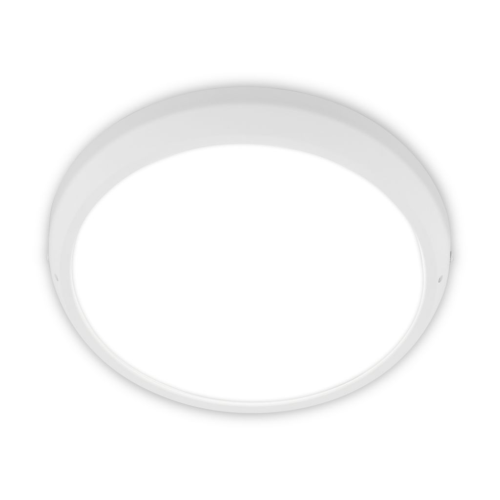 Navaro Deckenleuchte Ø27,5 cm - 18W, 1900lm, Neutralweiß, IP44, Weiß