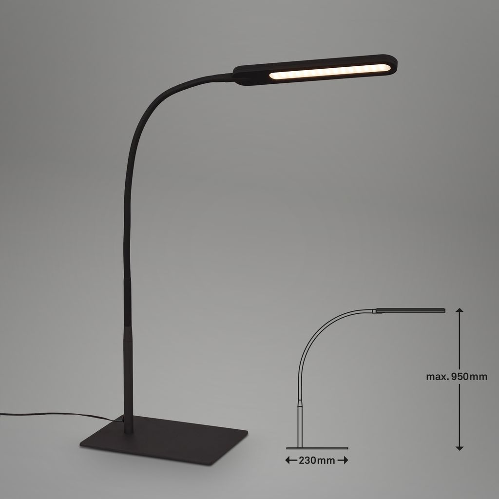 LED CCT Touch Lampe de table 95 cm 8W 600lm noir