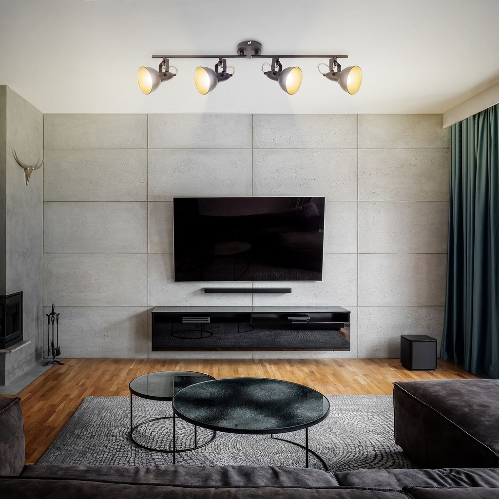 LED Deckenstrahler Wohnzimmer Deckenleuchte LED Spot Leuchte Retro Schwenkbar   4