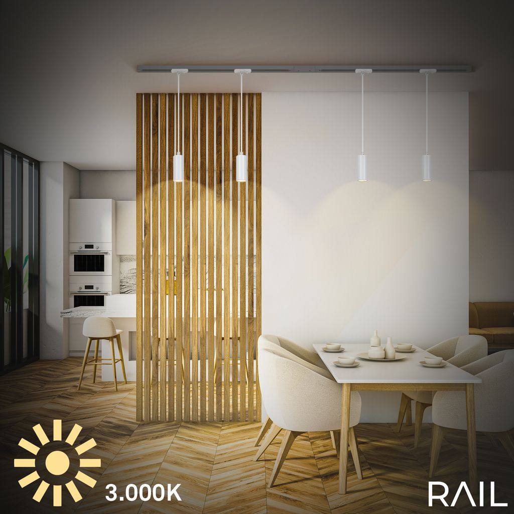 Briloner Rail Schienensystem. Dimmbar. Kombinierbar. Zubehör. Weiß. Ø4 x 10 cm 6