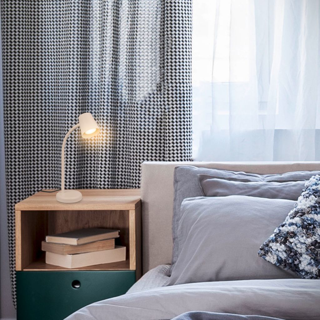 Schreibtischlampe Tischlampe Leselampe Kabelschalter Schwenkbar Büro 5