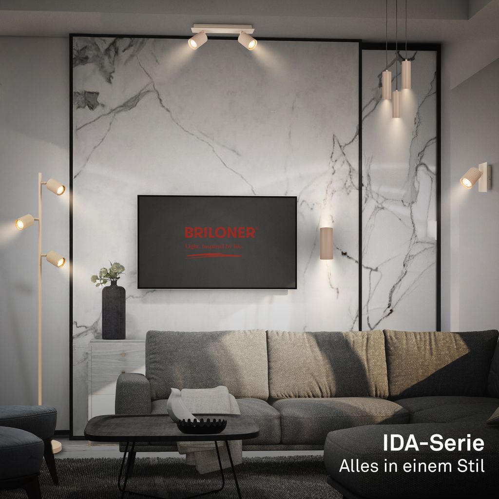 Ida Wandleuchte - Up/Downlight, GU10 Fassung, max. 9W, Beige