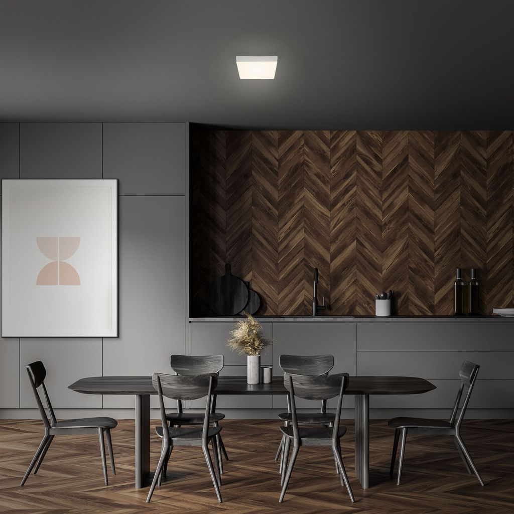 LED Aufbauleuchte rahmenlos IP20 11 W 3000K silber Metall-Kunststoff Briloner 5