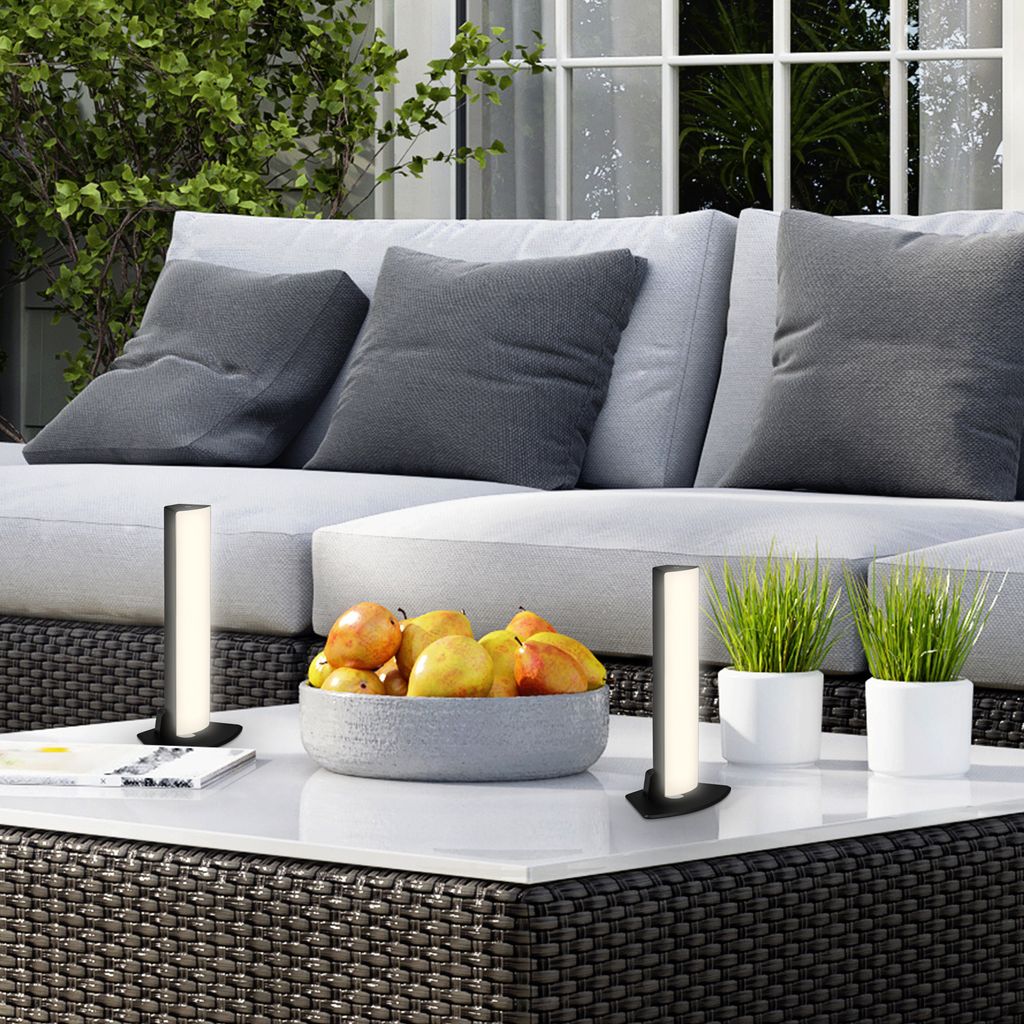 LED Akku-Tischleuchte, 30 cm, Memory, 7W, 700lm schwarz