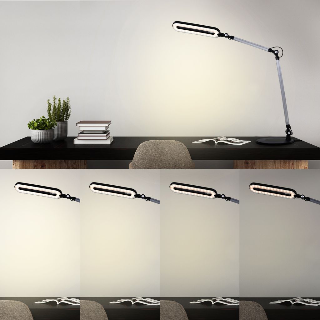 CCT LED Tischleuchte, 51 cm, 6,6 W, Schwarz