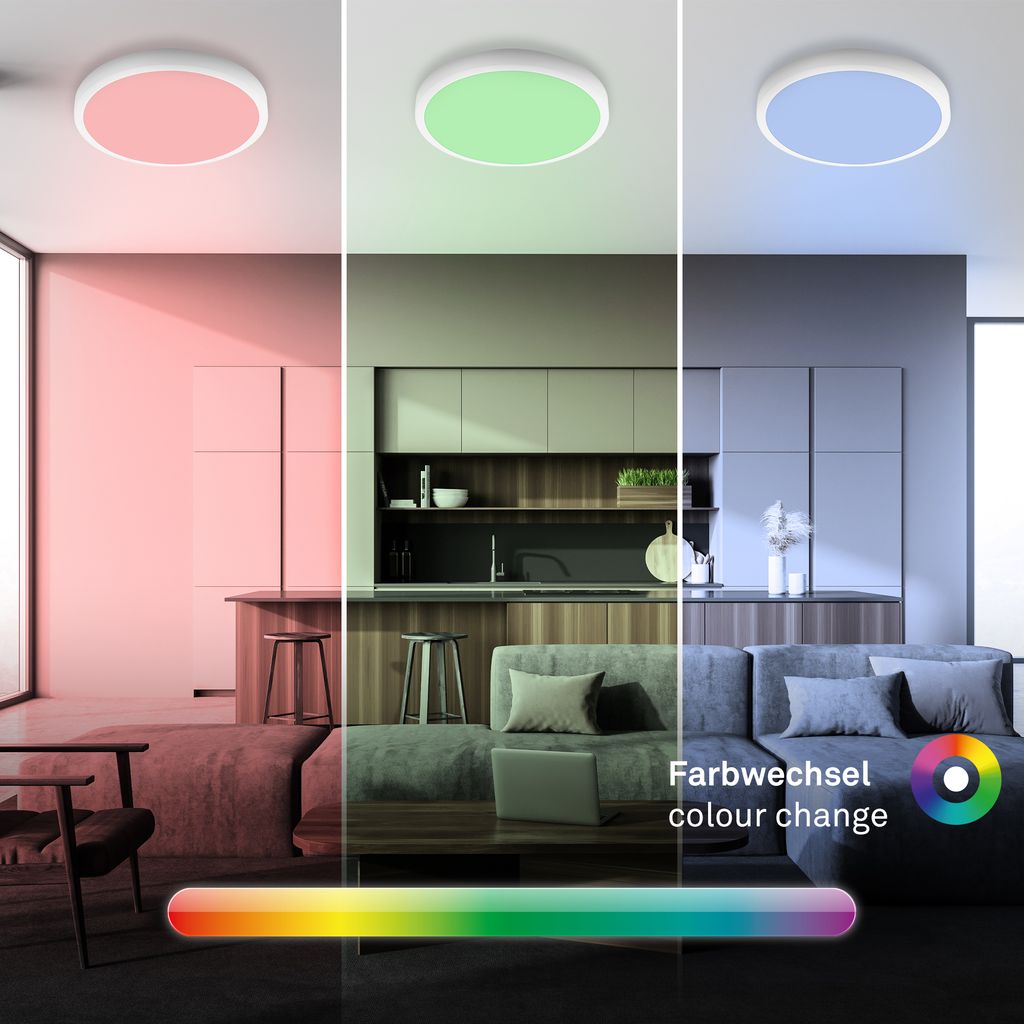 WiFi TUYA + Bluetooth RGB/W CCT LED panel. LED/21W 4