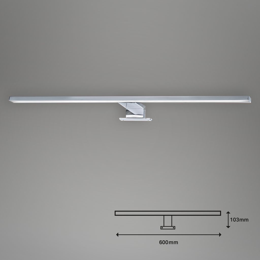 LED Spiegelleuchte 60 cm 8W 780lm chrom