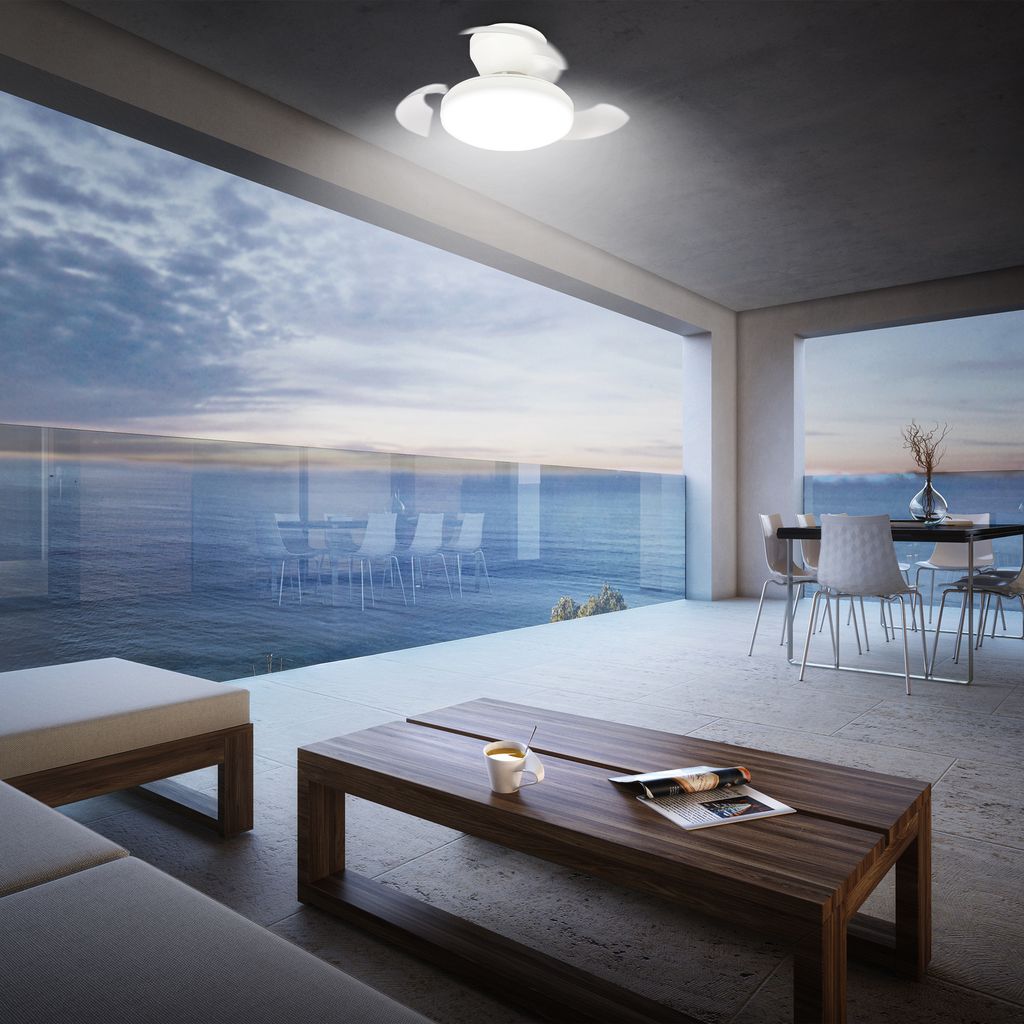 Deckenventilator mit Beleuchtung Fernbedienung Ventilator mit Licht Dimmbar CCT 10