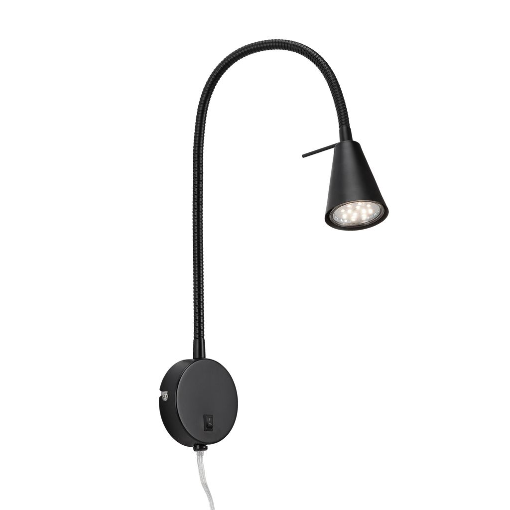 Flexible Wandleuchte 45 cm 1xGU10 5W 400lm schwarz