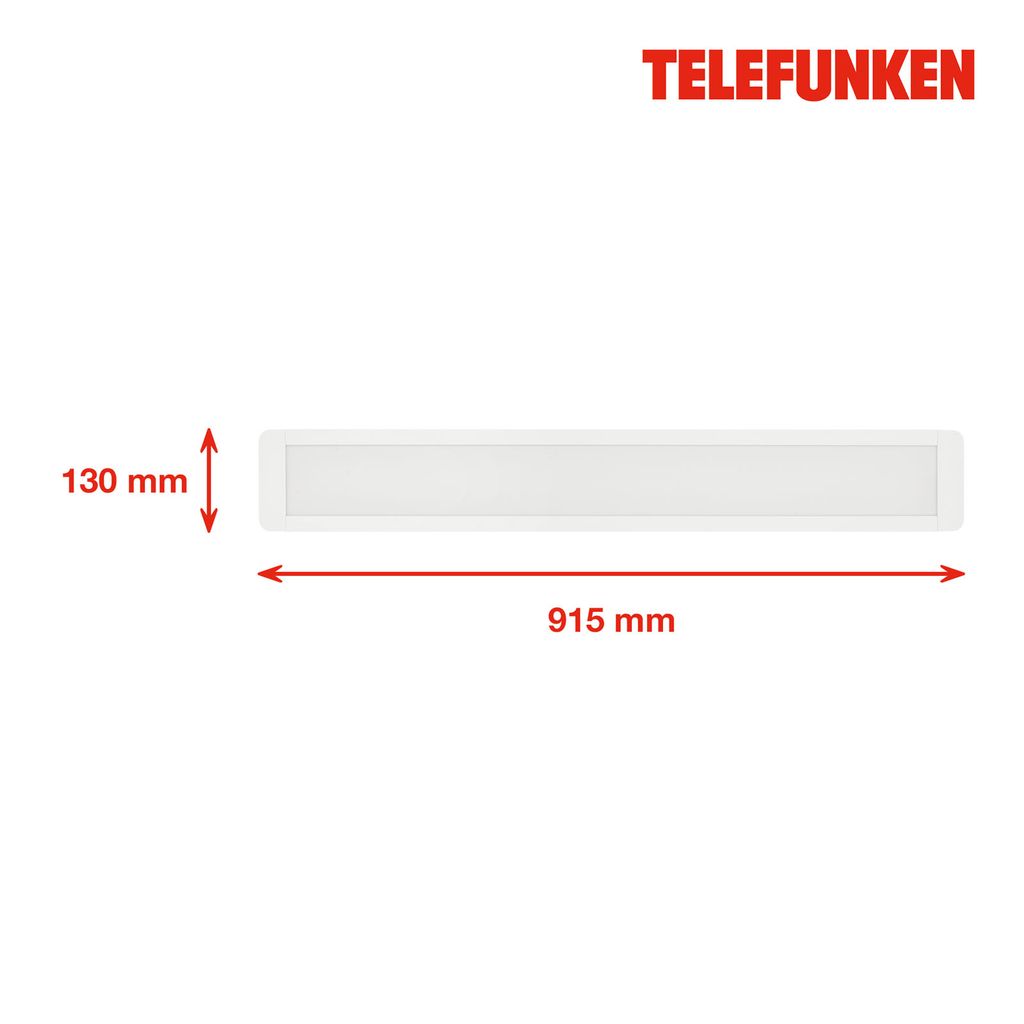 TELEFUNKEN LED Unterbauleuchte 91,5 cm 37W 4400lm weiß