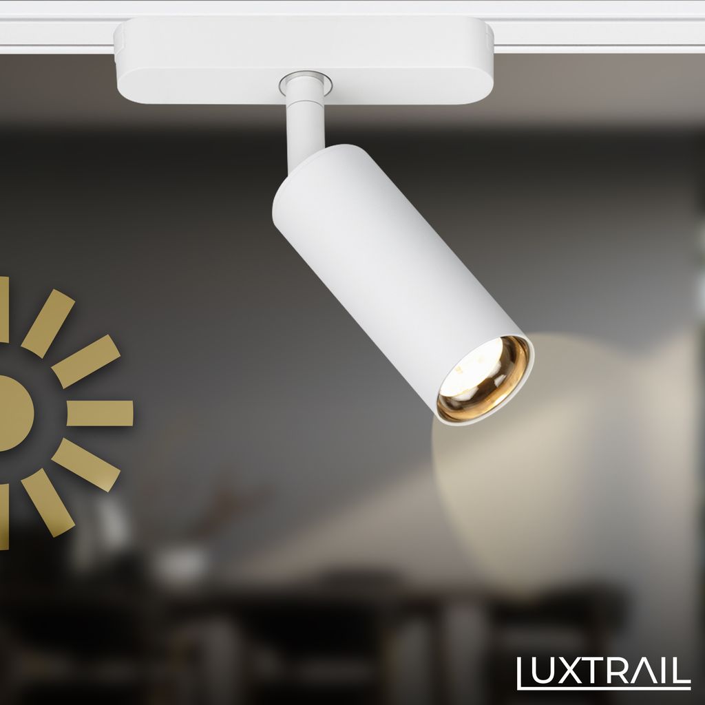 Briloner Luxtrail Schienensystem, 8x LED Spots, U-, Z-Form, Weiß