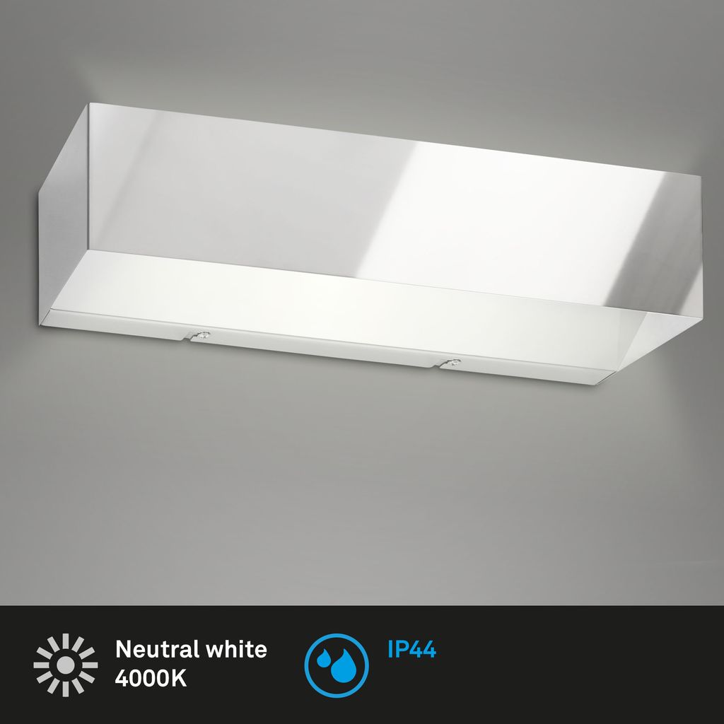 LED Wandleuchte 36 cm 8W 800lm chrom