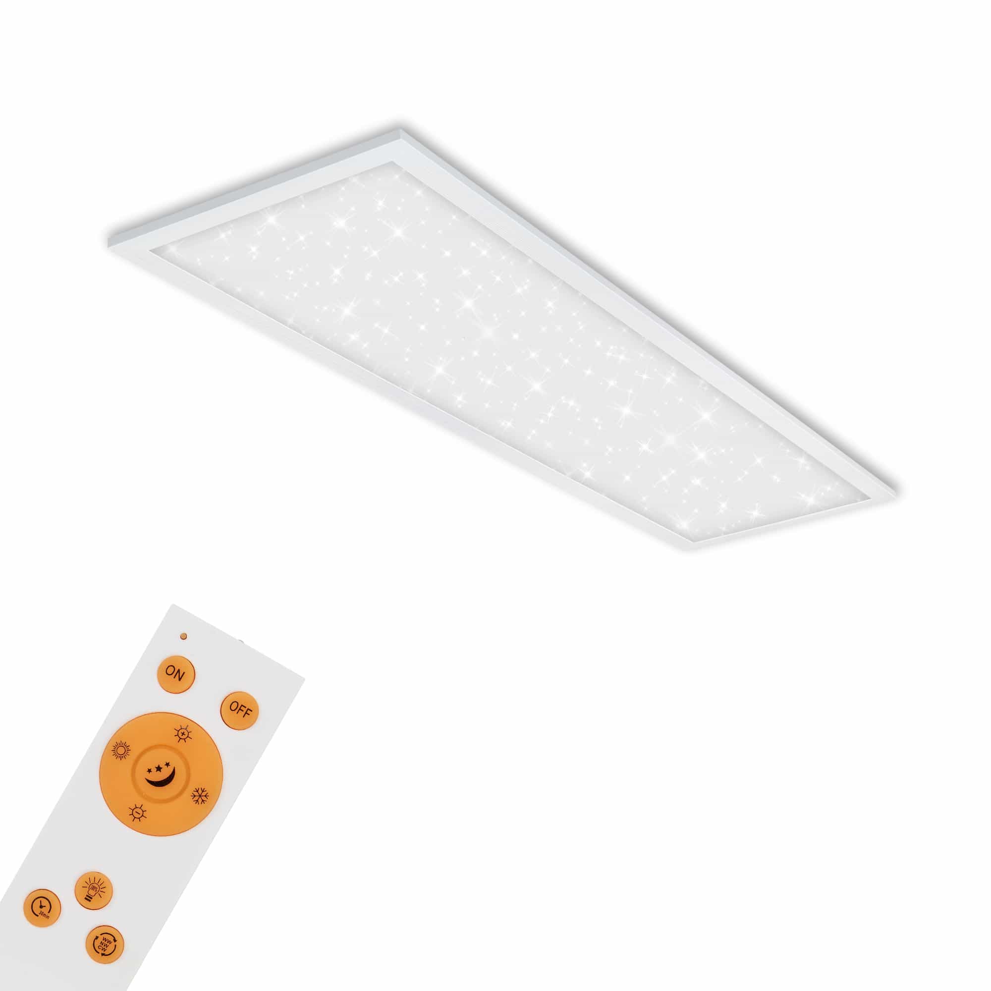 Briloner Ultraflache LED Deckenleuchte Free weiß/silber 3175-014 190x25mm 