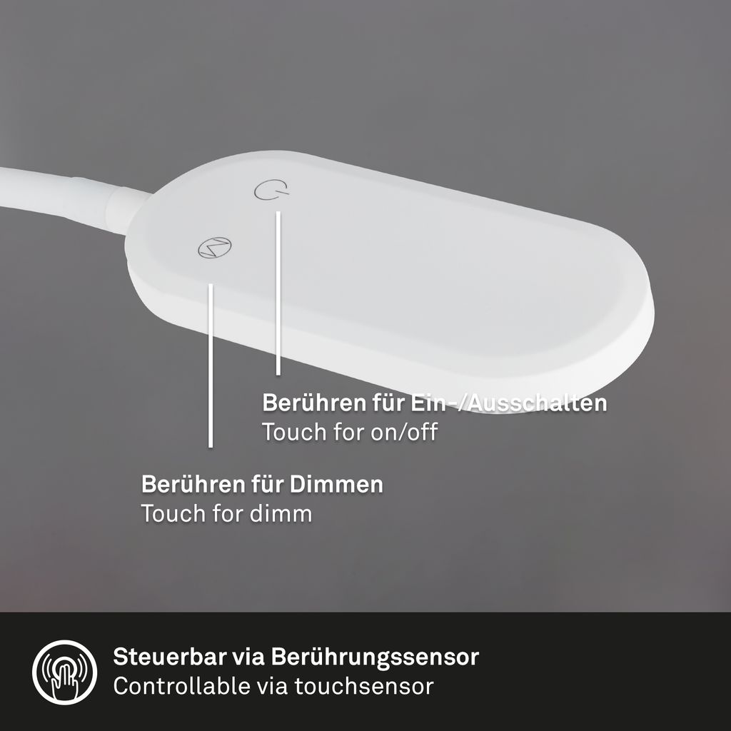 Wandleuchte, 52 cm, 6W, 650lm, weiß