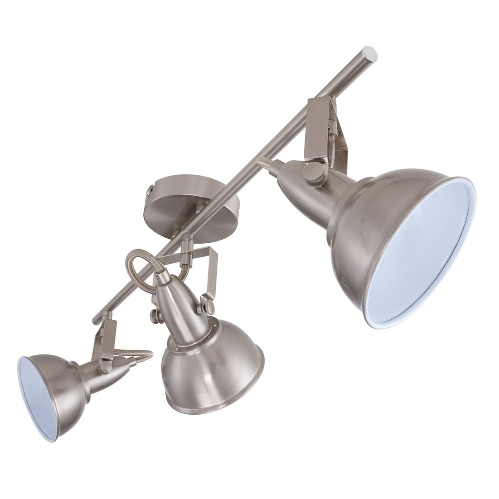 Deckenlampe 3 dreh-und schwenkbaren Spots Vintage 40 W 3xE14 weiß Briloner 3