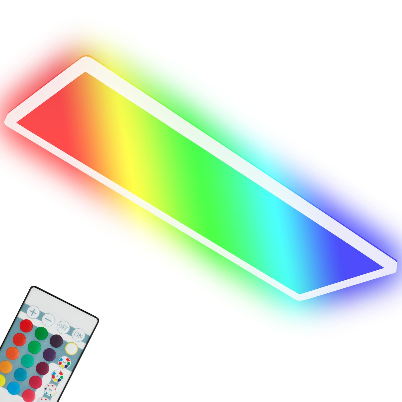 Ultraflaches RGB/W-LED Panel mit Backlight, 42 cm, LED, 22 W, 3000 lm, weiß