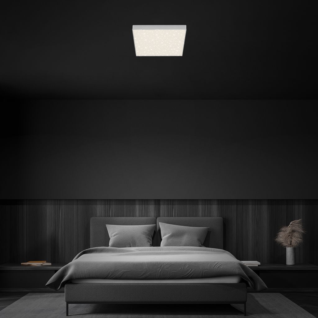 STERNENHIMMEL LED Deckenleuchte, 28,7 cm, 21 W, Silber
