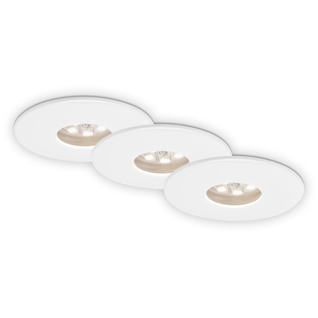 3er Set LED Einbauleuchte, Ø 4,5 , 1,8 W, Weiß