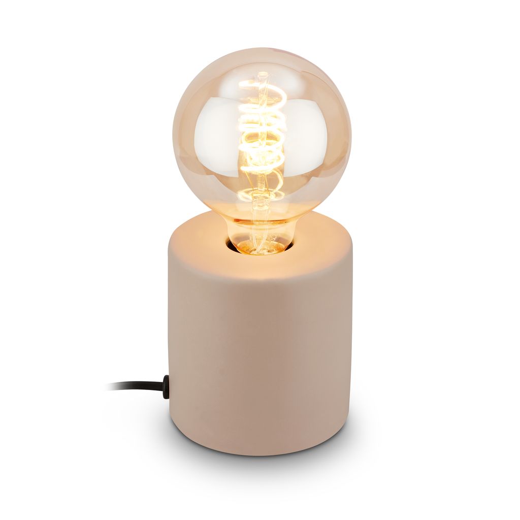 Tischlampe Tischleuchte Schlafzimmer Büro Kabelschalter Keramik Flur 0