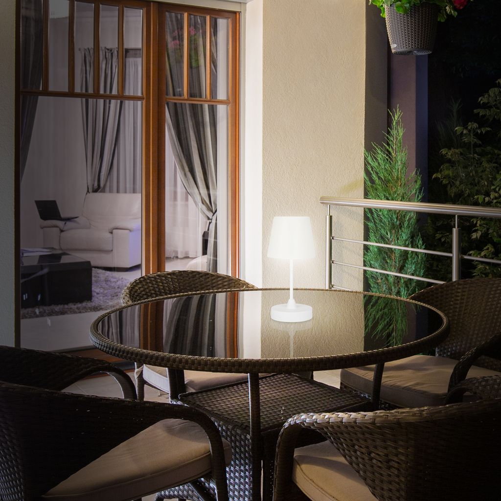 Touch LED External Table Light, Ø30 cm, LED -module, 3 W, 340 lm, wit