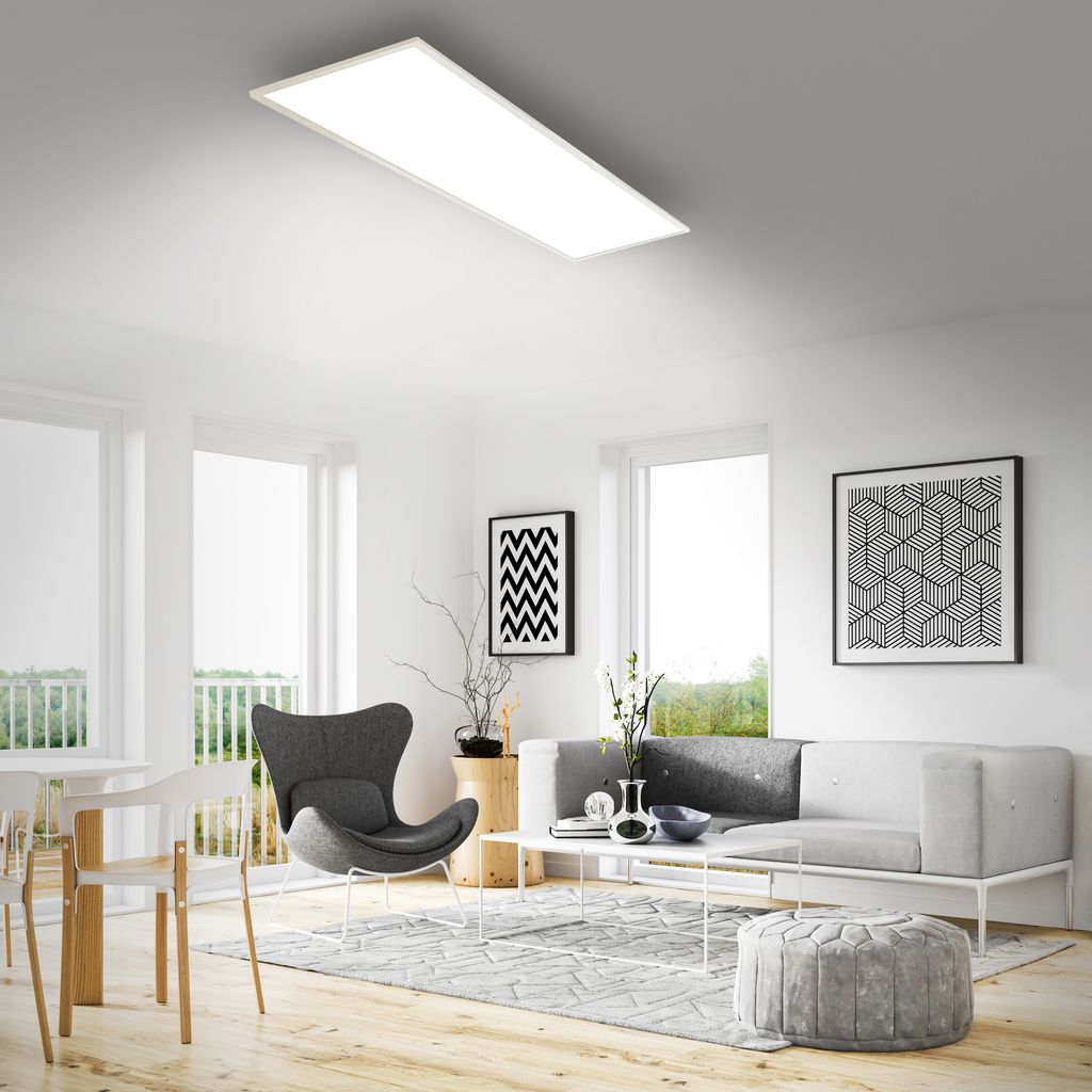 LED Panel Dimmbar Fernbedienung Ultraflach CCT 36 W weiß Metall Briloner 5