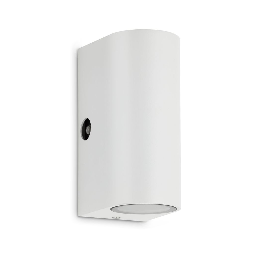 LED Außenleuchte Dämmerungssensor GU10 IP44 5 W weiß Metall Telefunken 1