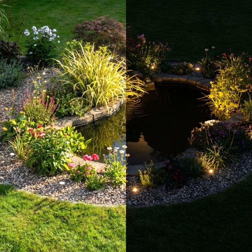 Starter-SET 12V Gartenbeleuchtung Trafo, 3x LED Boden-Einbaustrahler, IP67, Silber