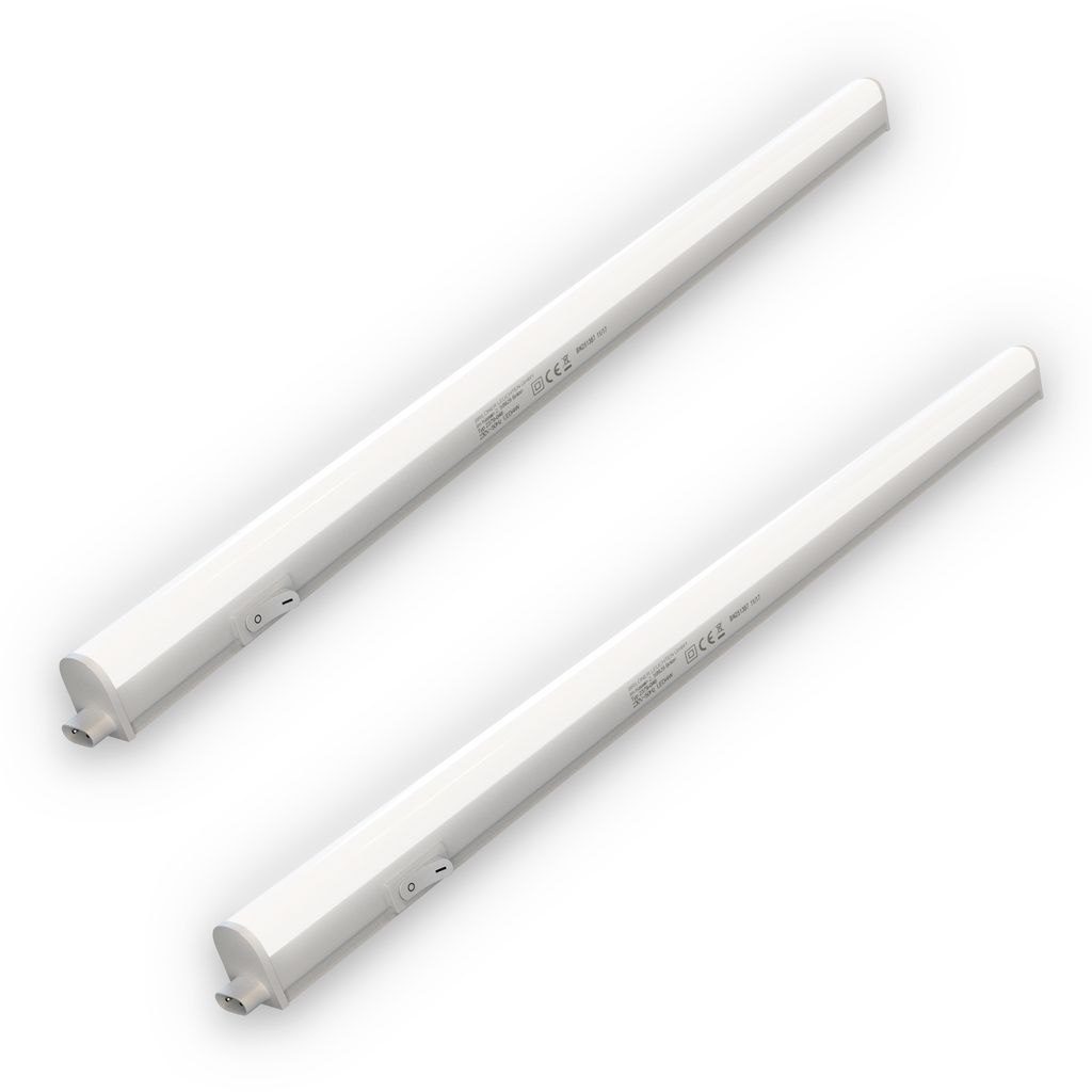 2 x LED Unterbauleuchte Unterbaulampe 58.5cm Küche Lichtleiste 8W 800lm Weiß 0