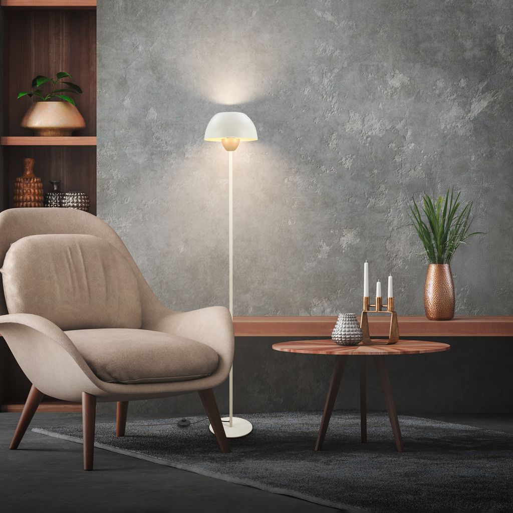 Gryde Floor Lamp - Switch, E27 socket, max. 10W, Coffee light grey