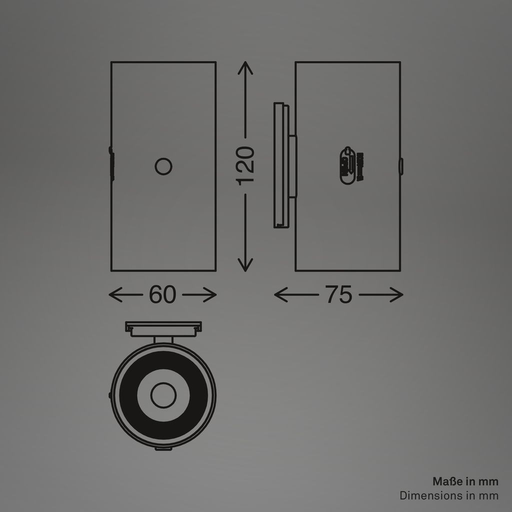 LED Wandleuchte Wandlampe ohne Stromanschluss Bewegungsmelder Akku ohne Bohren 5