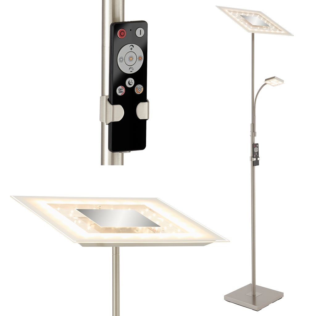 LED Fluter mit Lesearm, Nachtlicht, Timer, Dimmbar, Schalter