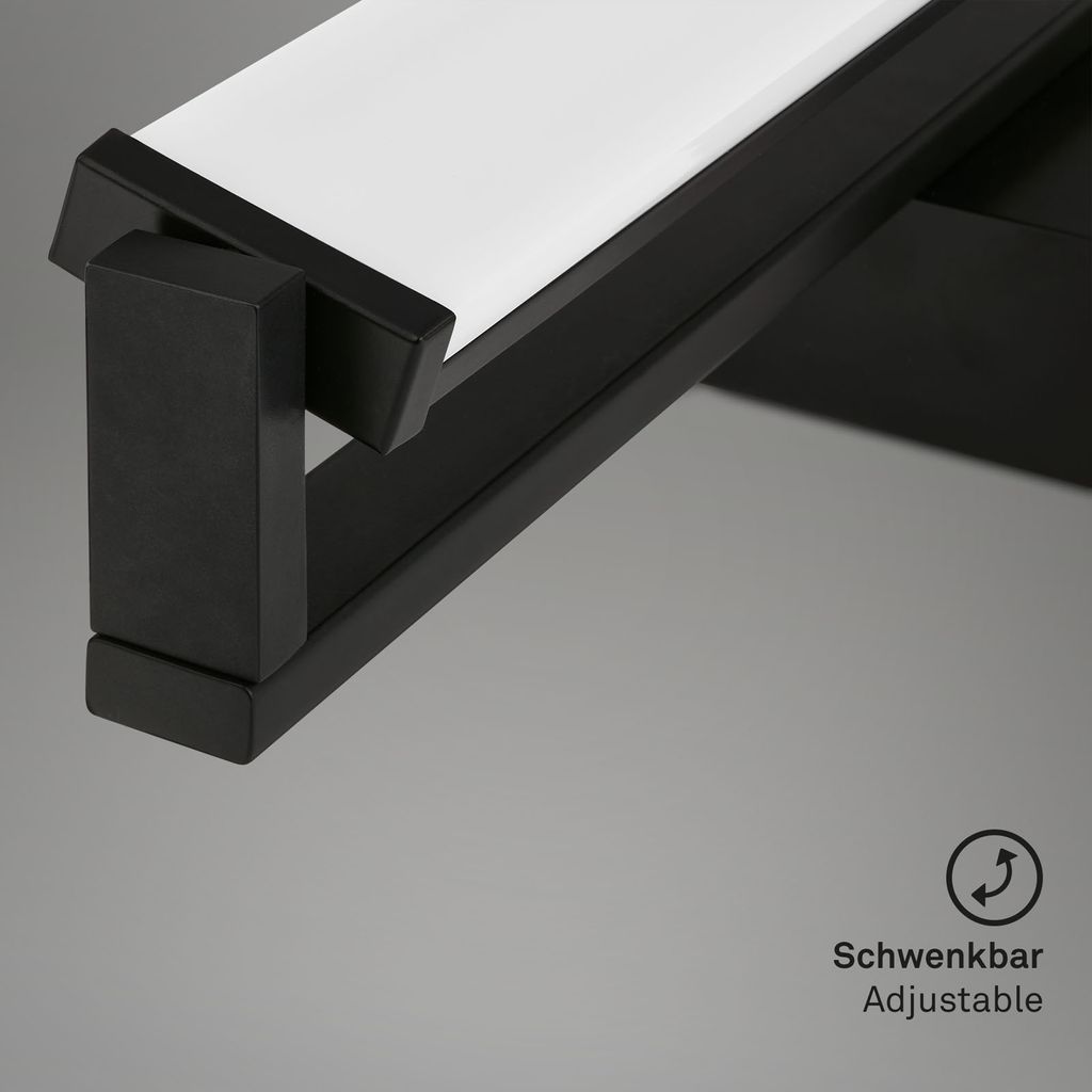 LED Wandleuchte, mit CCT LED Panel, dimmbar 52,5 cm, 15 W, schwarz