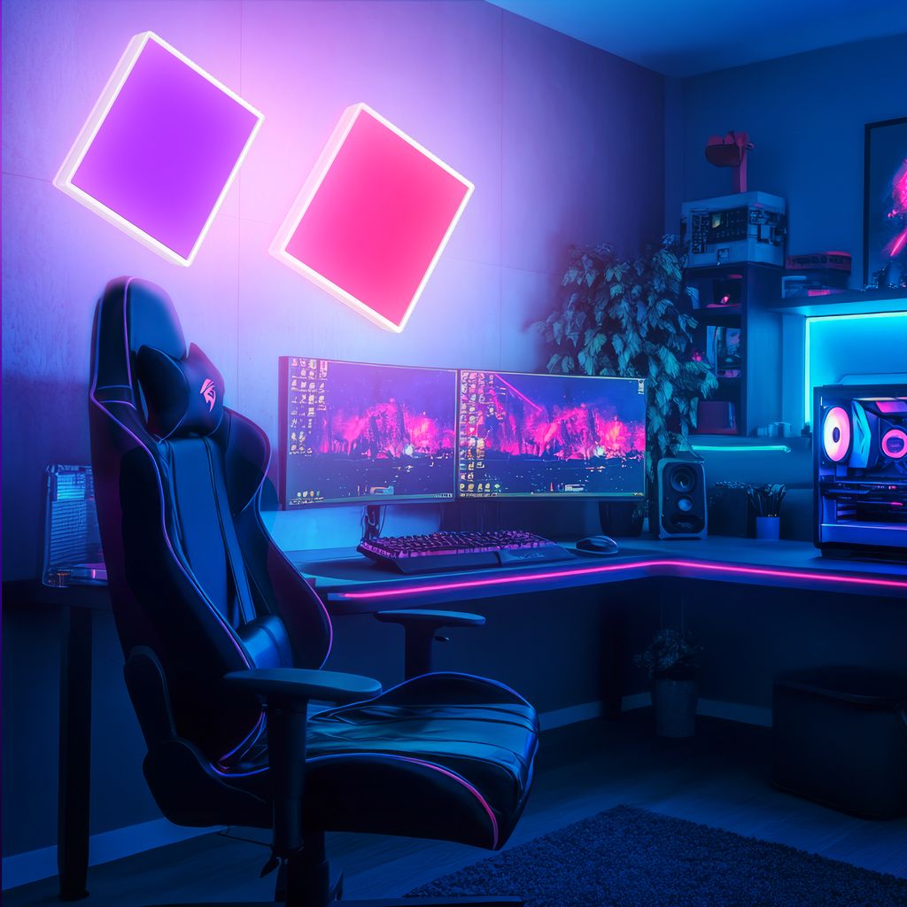 B smart RGB/W-LED Panel, 42 cm, LED-Platine, 22 W, 2700 lm, weiß