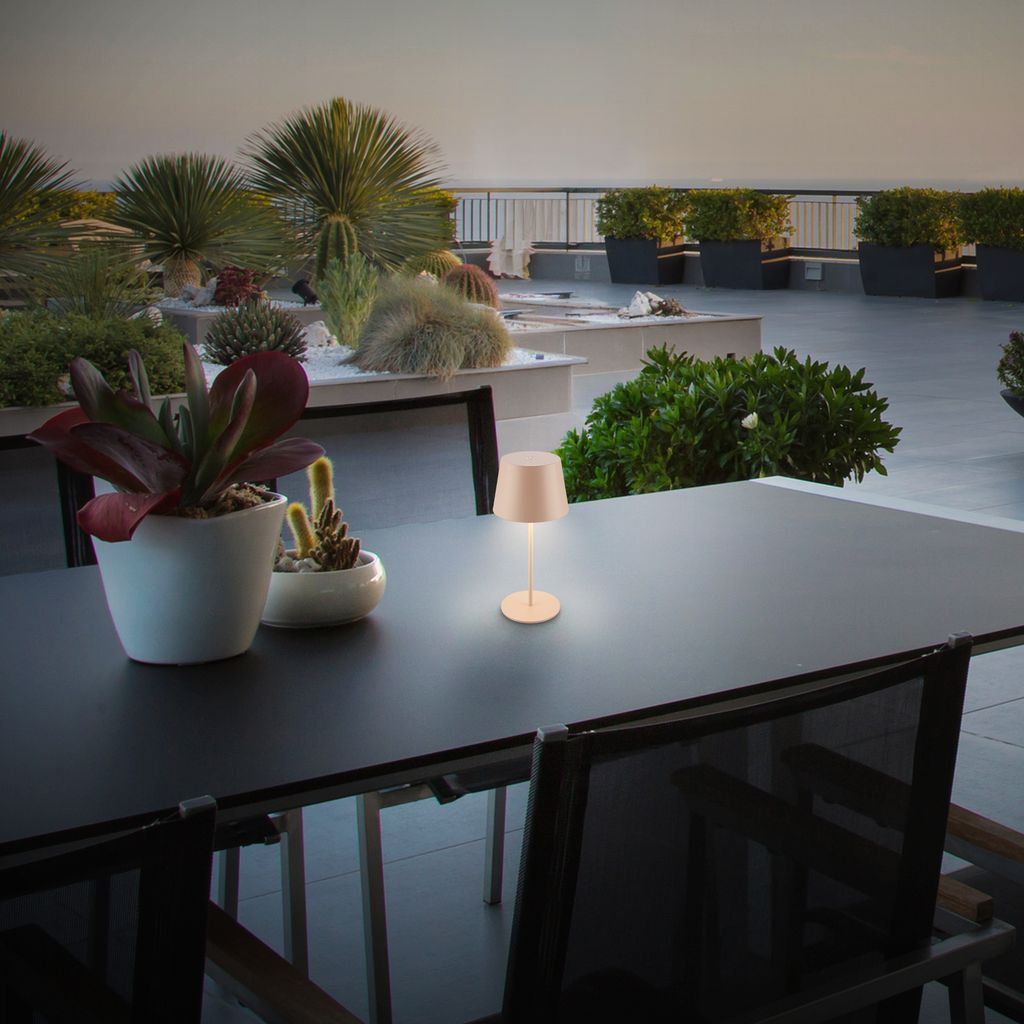 Nivo Tischlampe - 1,2W, 120lm, Kabellos, LED, Touch, Dimmbar, Beige
