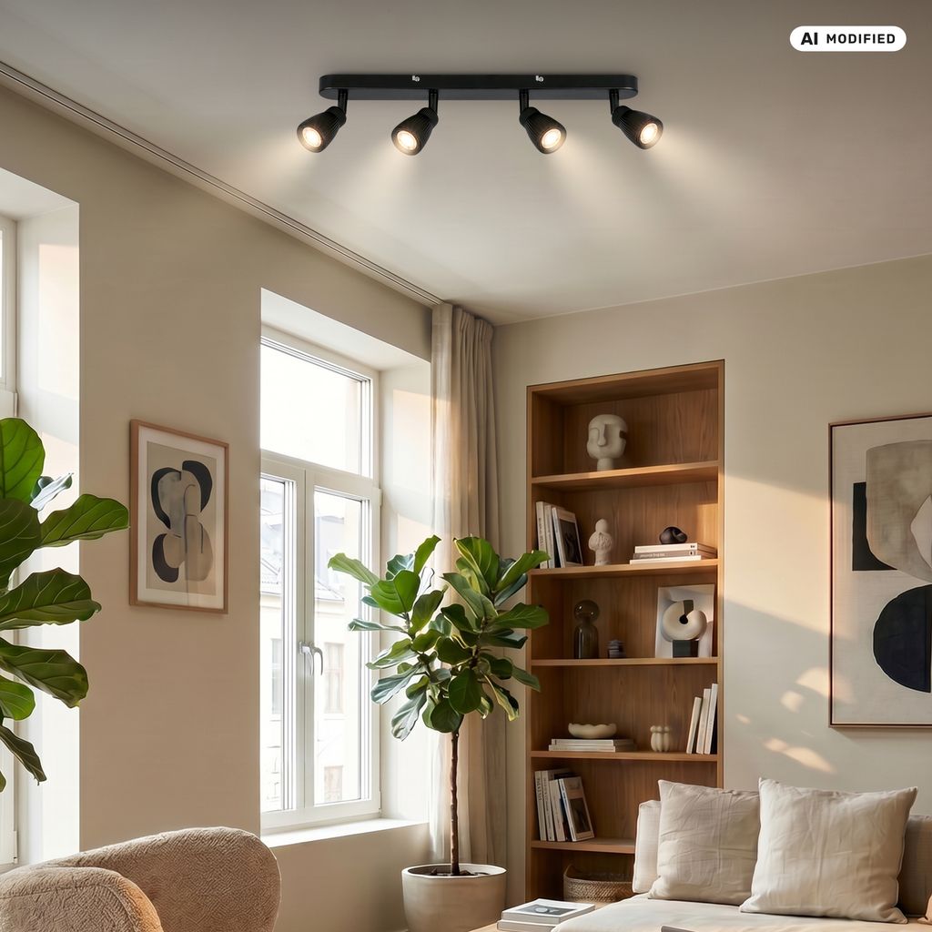 Riff Ceiling Spotlight 20 cm - 14W, 1600lm, LED, Adjustable, Black