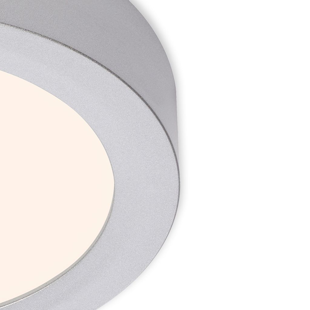 LED Deckenleuchte, Ø 17 cm, 11 W, 3000 K Chrom-Matt