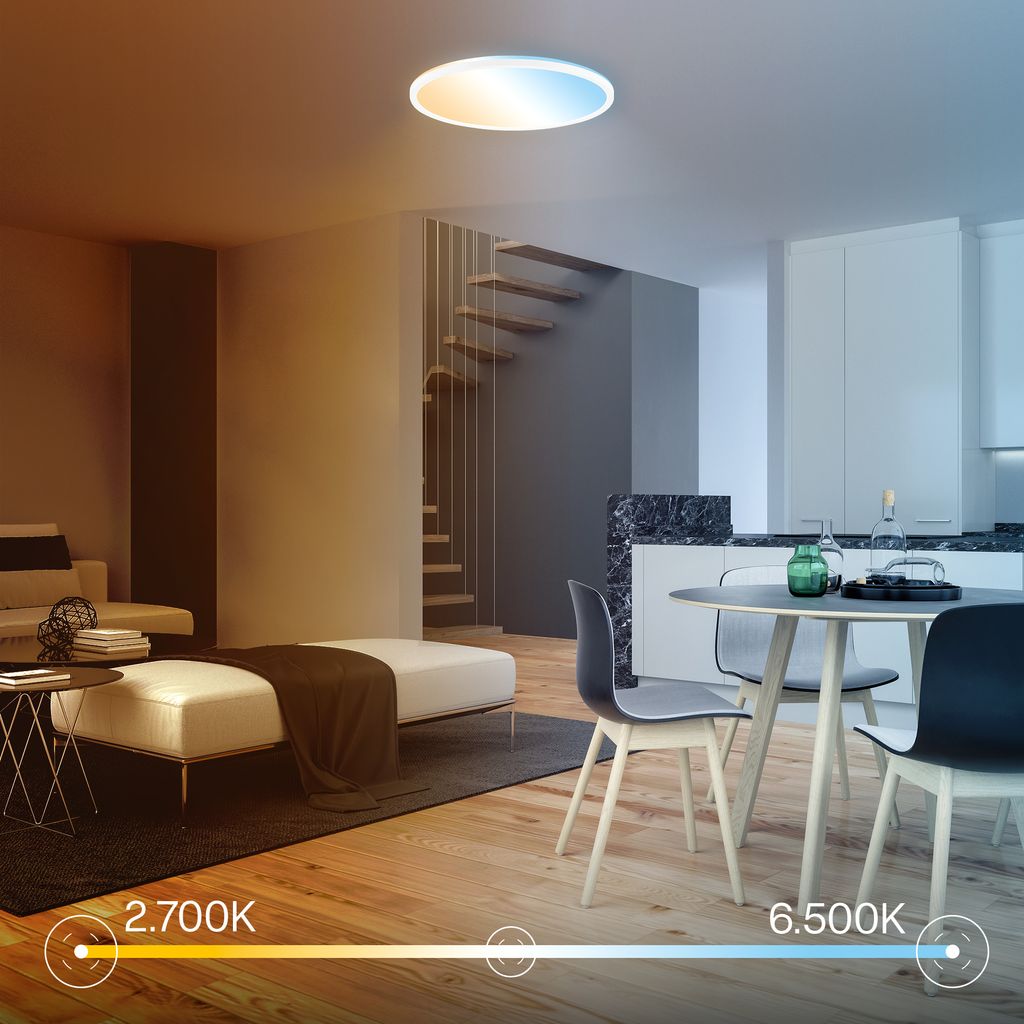 LED Deckenlampe LED Panel Dimmbar Fernbedienung CCT Deckenleuchte IP44 7