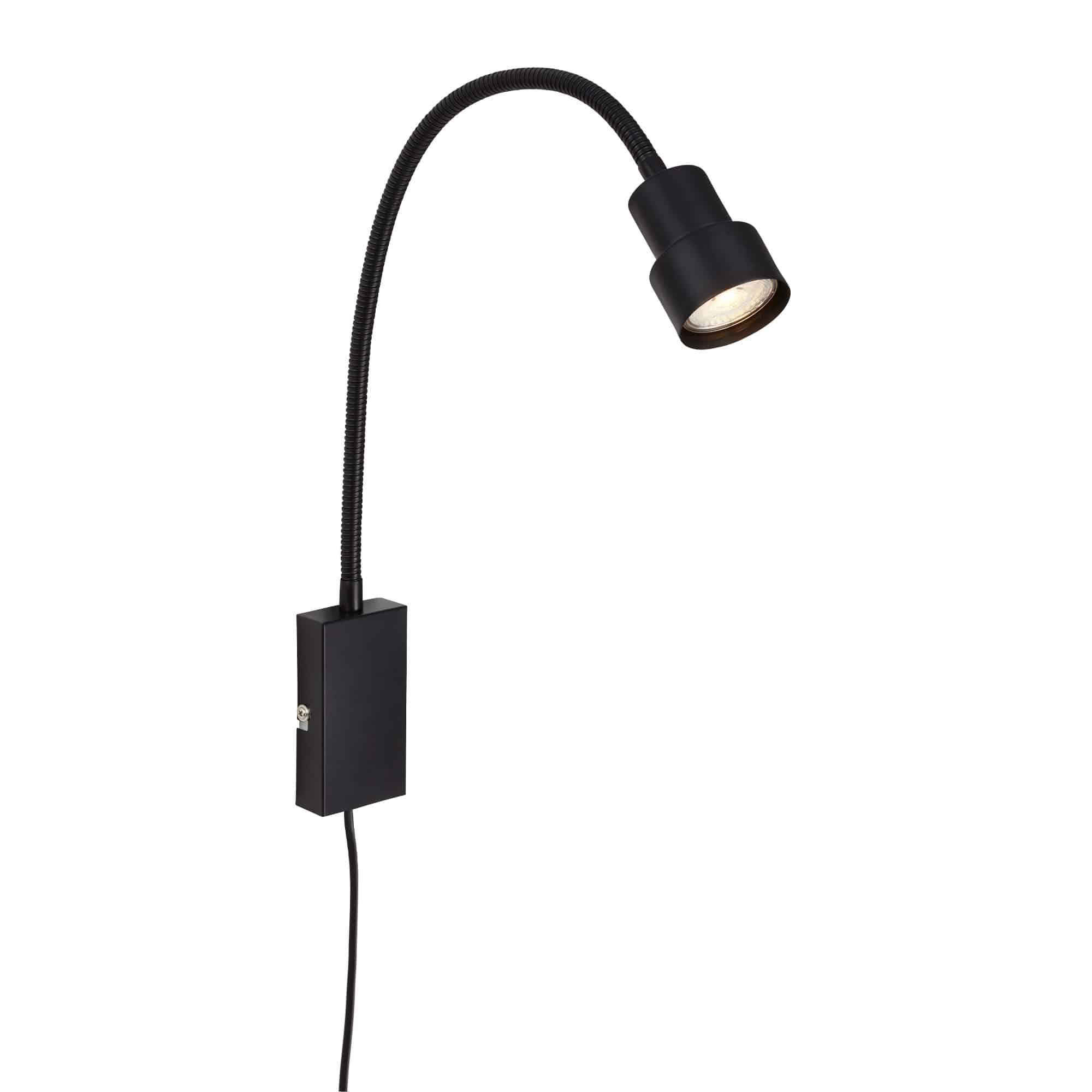 LED Touch Wandleuchte, 57,7 cm, 5 W, Schwarz