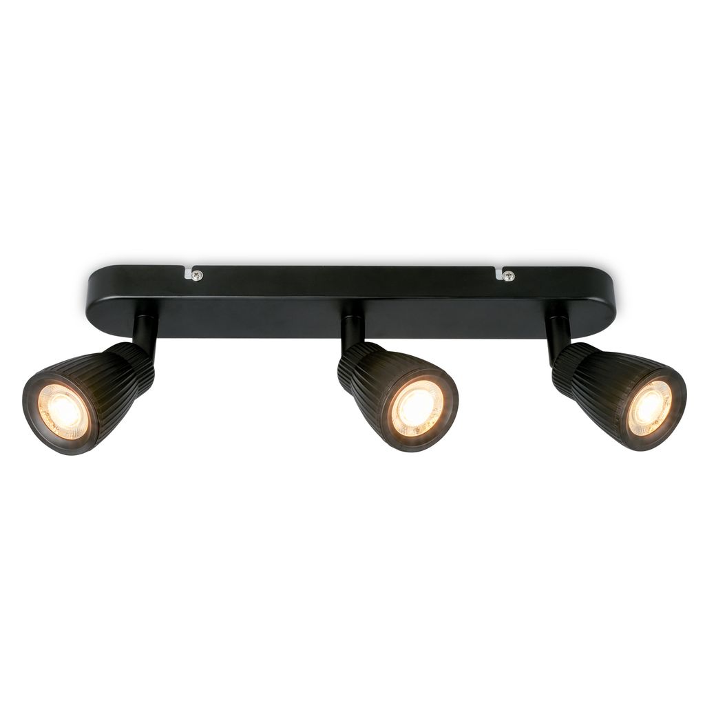 Riff Deckenstrahler 35 cm - 10,5W, 1200lm, LED, Schwenkbar, Schwarz