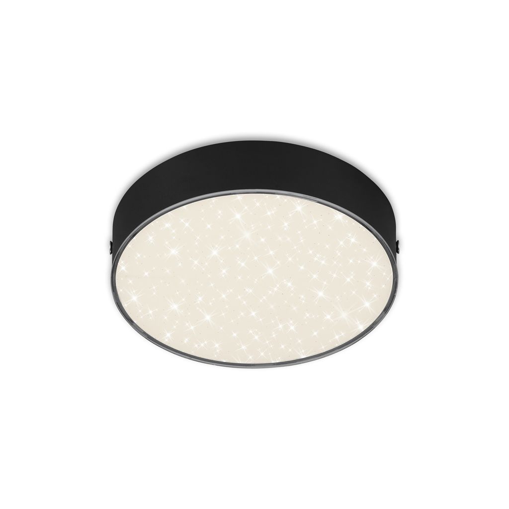 STERNENHIMMEL LED Deckenleuchte, Ø 15,7 cm, 11 W, Schwarz