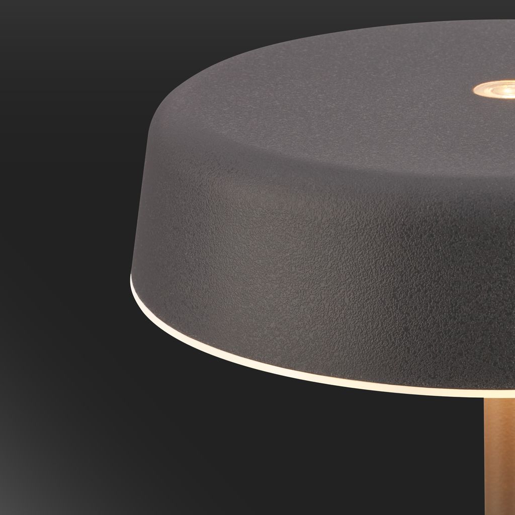 Pala Tischlampe - 2W, 200lm, Kabellos, LED, Touch, Dimmbar, Anthrazit