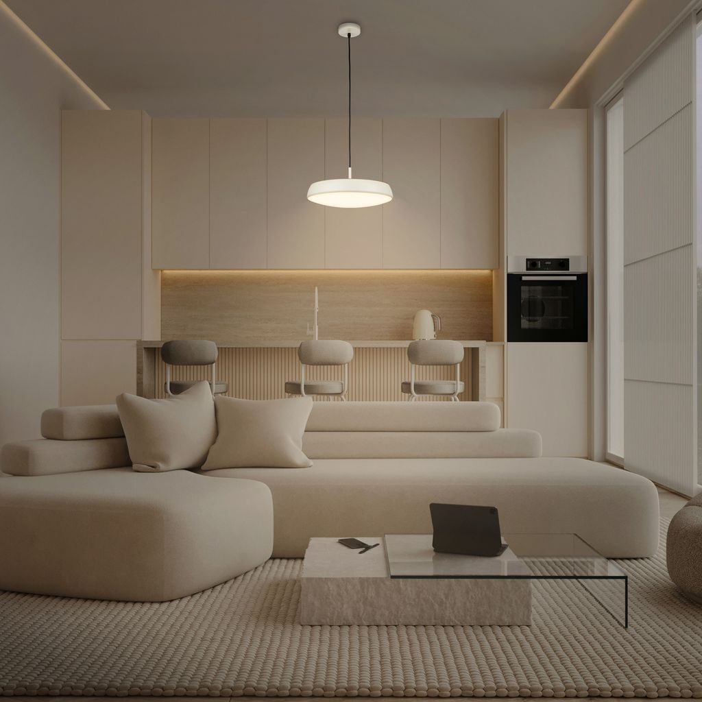 Nala Pendelleuchte - 14,5W, 1800lm, LED, Warmweiß, Warm Grey-Coffee