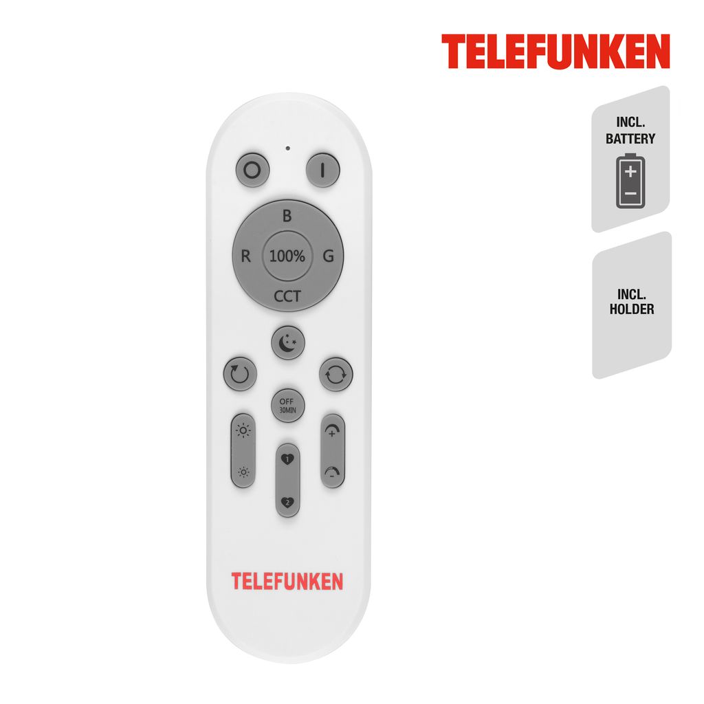 TELEFUNKEN RGB CCT Fernbedienung 15,5 cm weiß