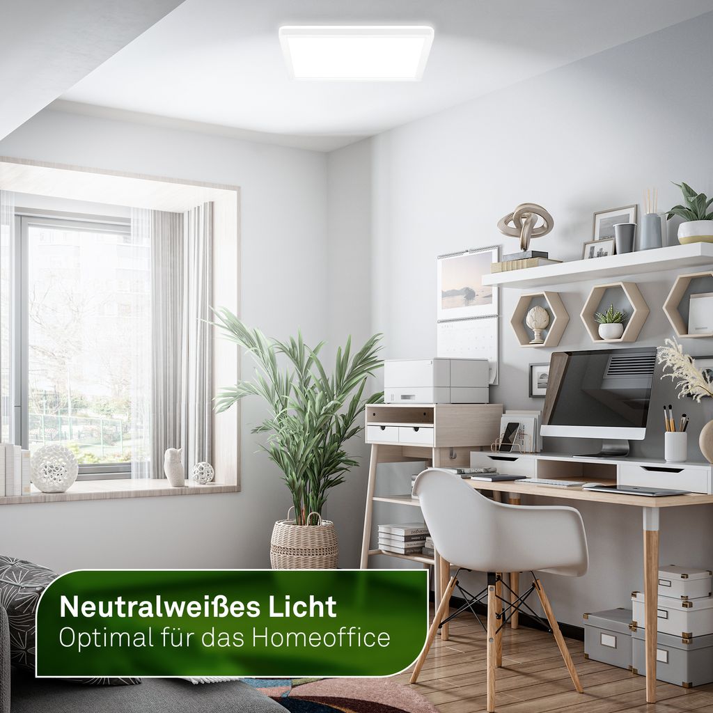 Tava A LED Panel 29,3x29,3 cm - 11,4W, 2400lm, mit EEK A Lichtquelle*, Dimmbar, CCT, Weiß